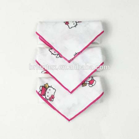 factory making hello kitty cute girl 100%bamboo fiber baby face towel kids small hand towel